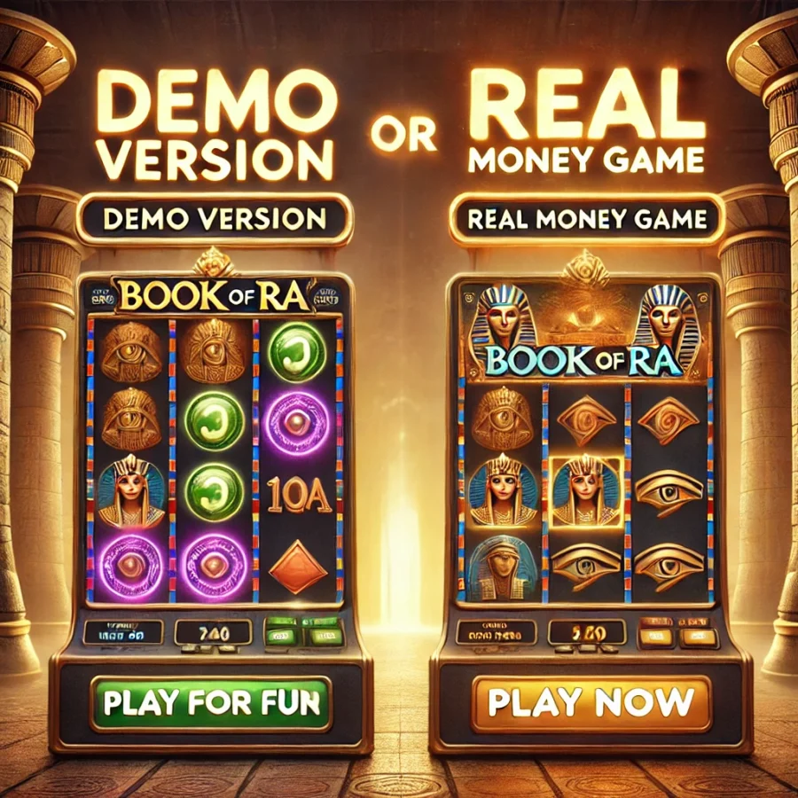 Демо версия игры Book of Ra