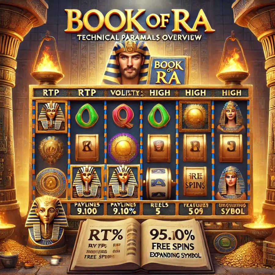 Технические параметры к Book of Ra